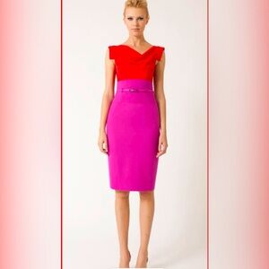 Black Halo Jackie O midi  dress